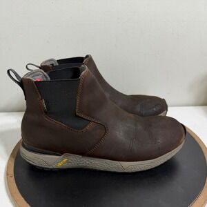 Irish Setter 870 Chelsea Boots Men 10.5 D Brown Leather Vibram Waterproof Work